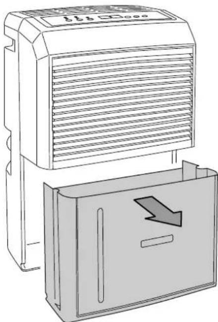 TROTEC TTK 90 E - Évacuation du réservoir de récapuration des condensats - 1