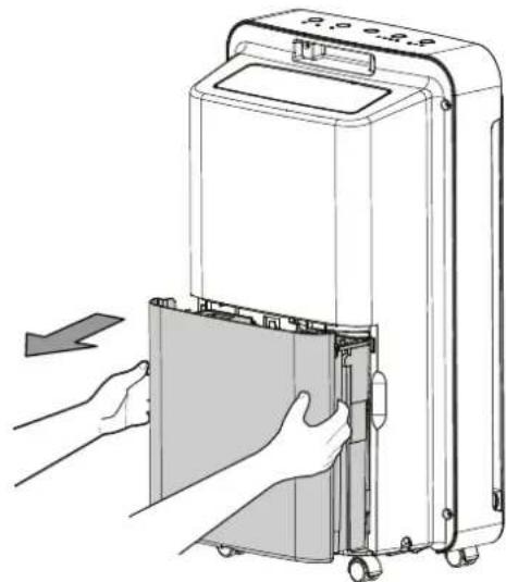 TROTEC TTK 73 E - Évacuation du réservoir de récupération des condensats - 1