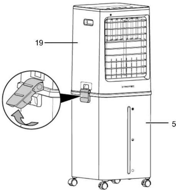 TROTEC PAE 80 - Nettoyer le réservoir d'eau - 1
