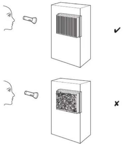 TROTEC PAE 61 - Contrôle visuel de l'intérieur de l'appareil pour détecter des encrasements - 1