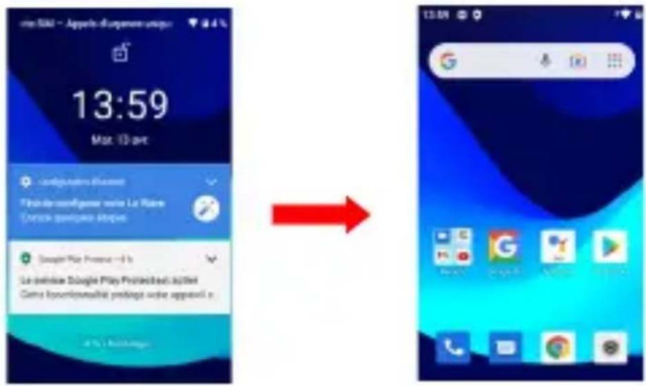 LOGICOM Le Fizz - Verrouillage / Déverrouillage de l'écran - 1