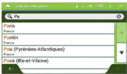 LOGICOM MAPPY Iti E438T - Saisir une adresse - 7