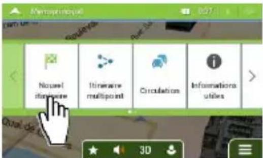 LOGICOM MAPPY Ulti S556 - Comment établir mon premier itinéraire? - 2