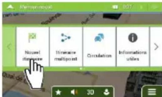 LOGICOM MAPPY Iti S456 - Comment étabir mon premier itinétaire? - 2