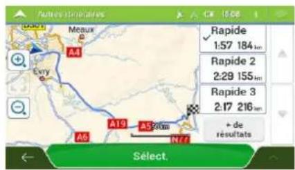 LOGICOM MAPPY Maxi X755 Truck - Sélection d'un autre itinéraire pour un itinéraire existant - 3