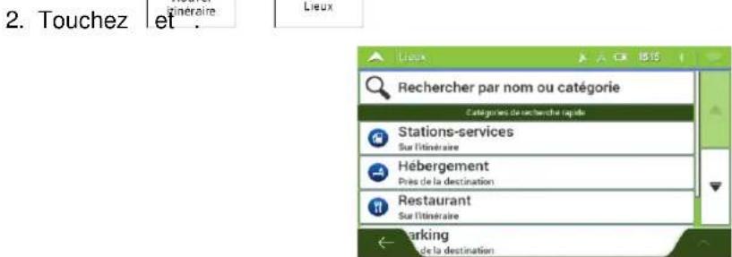 LOGICOM MAPPY Maxi X795 Camp - Utiliser les catégories de recherche rapide - 1
