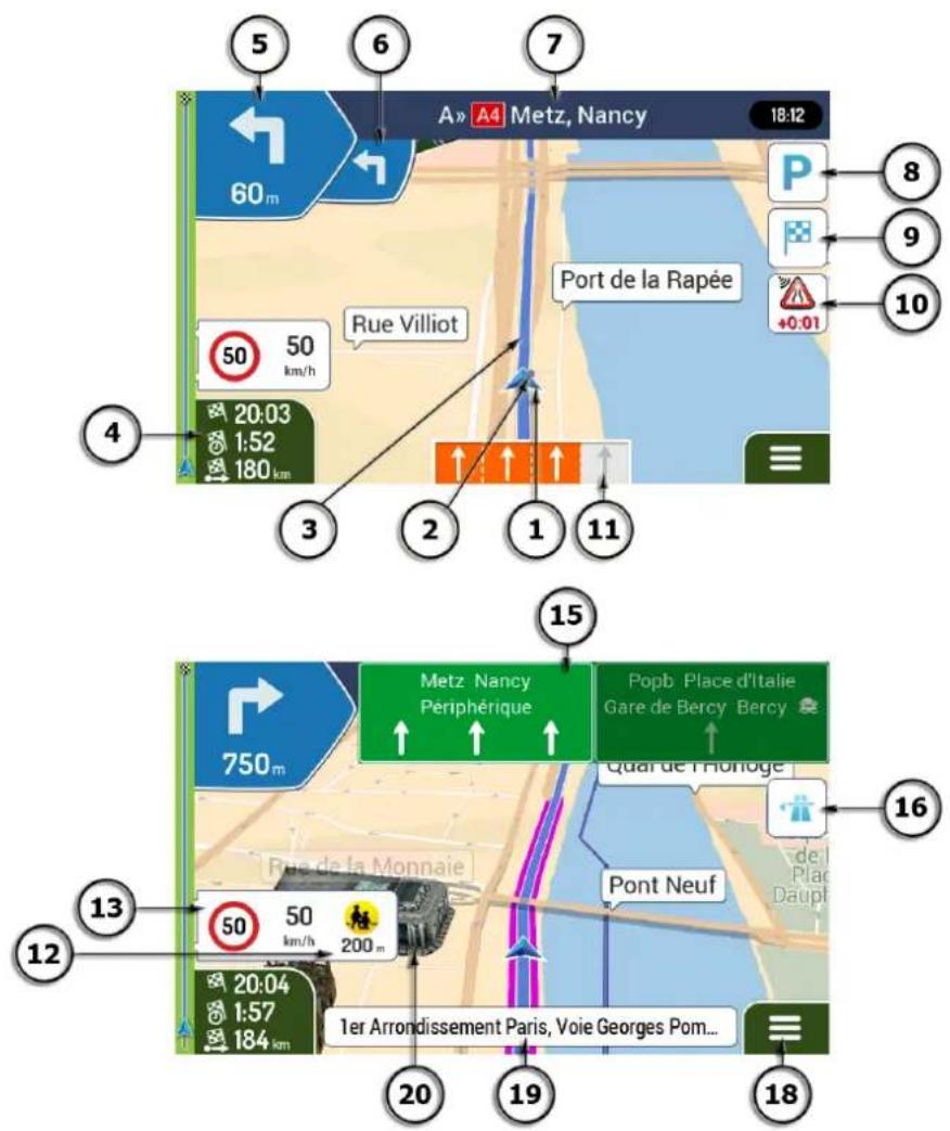 LOGICOM MAPPY Ulti E538T - Vue de navigation - 1