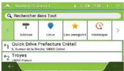 LOGICOM MAPPY Ulti E538T - Sélectionner un élément de l'historique - 3