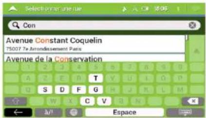 LOGICOM MAPPY Ulti E538T - Saisir une adresse - 10