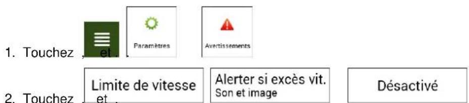 LOGICOM MAPPY Ulti E538T - Désactiver l'avertissement de limite de vitesse - 1