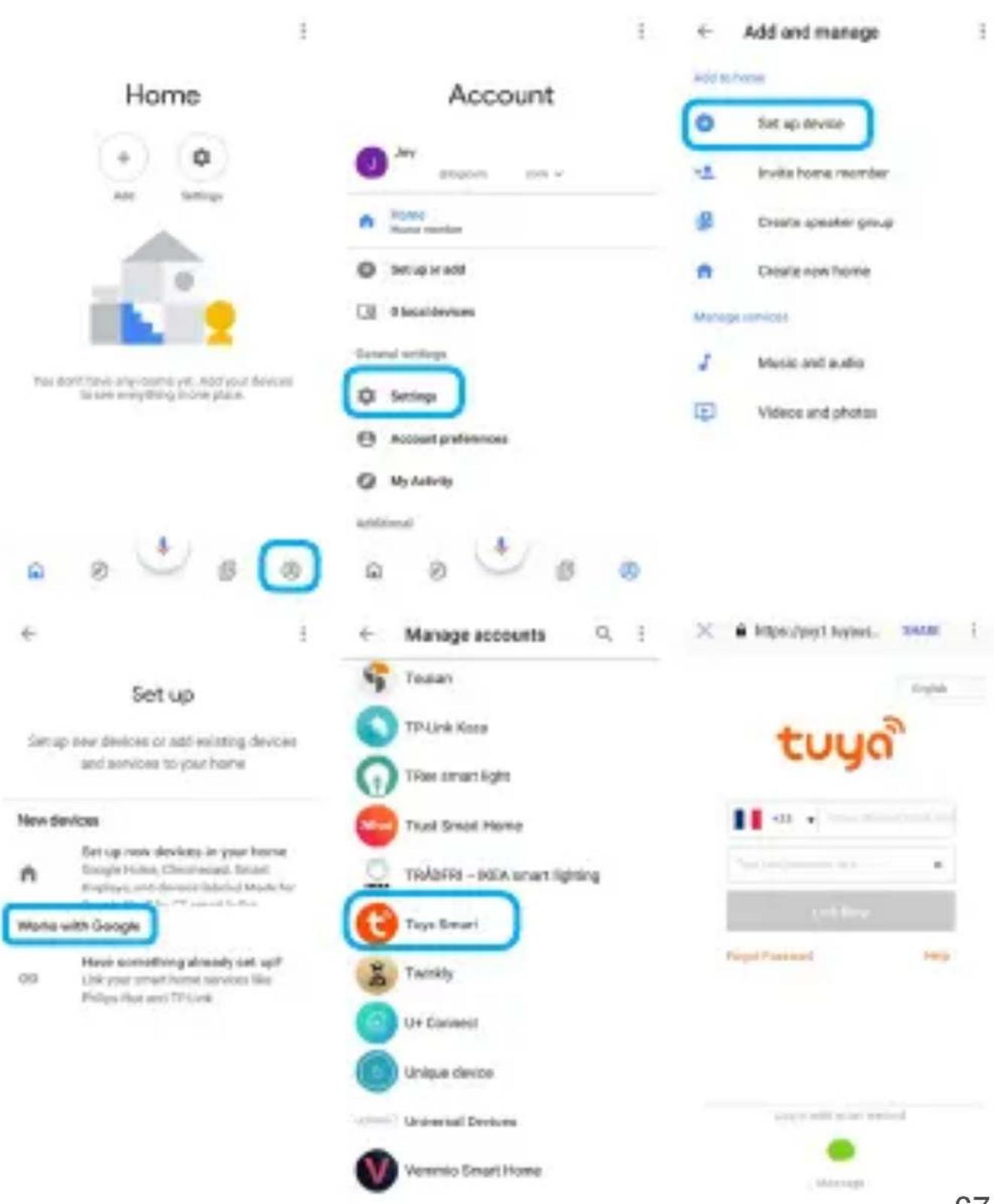 LOGICOM Cammy - Link TuyaSmart account in Home Control - 1