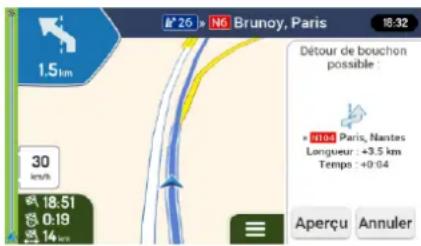 LOGICOM MAPPY Maxi E738 - Détour de bouchon sur les autoroutes - 1