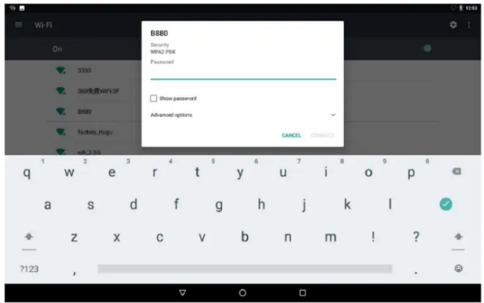 LENCO TDV1000BK - Wahlen Sie ein verfügbares Wi-Fi-Network für die Verbindung aus: - 1