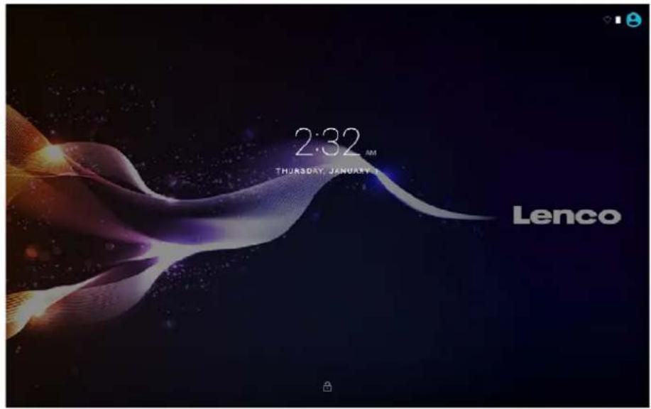 LENCO TDV1000BK - Getting Started Unlocking the Screen - 1
