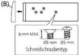 JVC KDT822BT - Installieren der Einheit (ohne die Einbauhalterung) - 1
