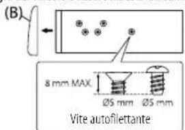 JVC KDT822BT - Installazione dell'apparecchio (senza manicotto di montaggio) - 1