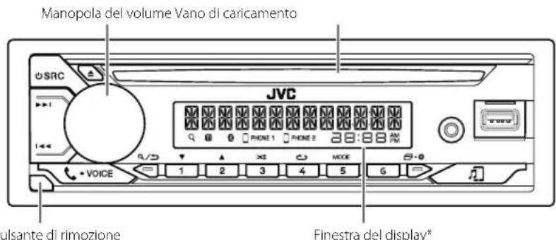 JVC KDT822BT - Frontalino - 1