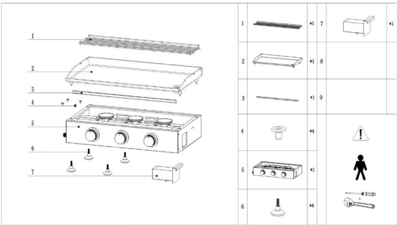 H.KOENIG PLX830 - Exploded View: - 1