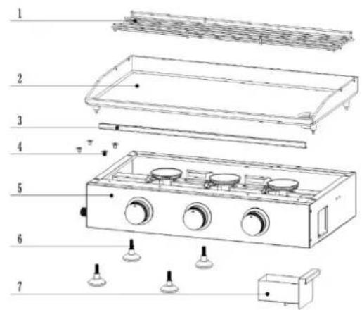 H.KOENIG PLX830 - Vue éclatée : - 1