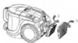 Concept Serious VP5132 - CHECKING AND REPLACEMENT OF THE AIR OUTLET FILTER - 3