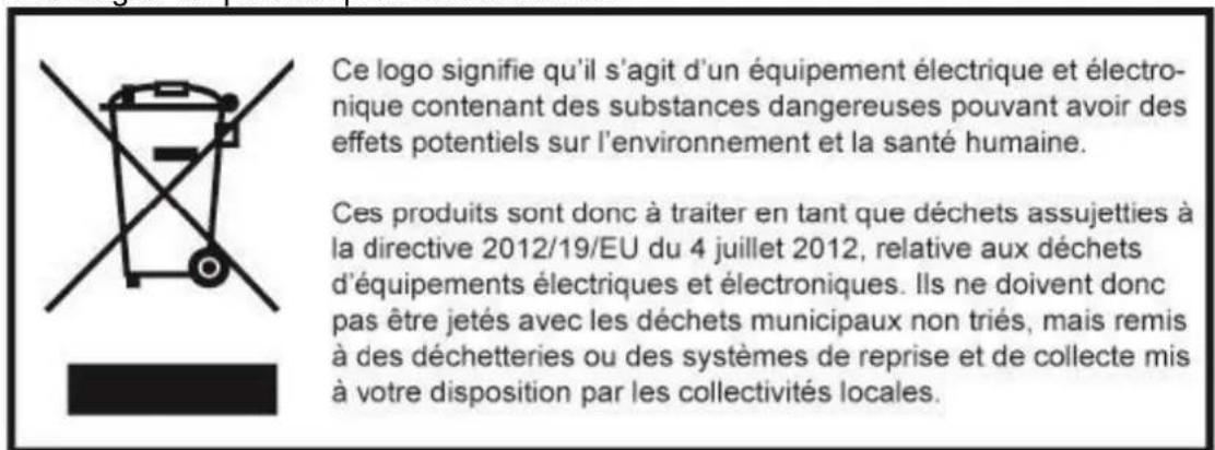 LOGICOM Aura 100 - - Consigne de mise au rebut de l'appareil - 1