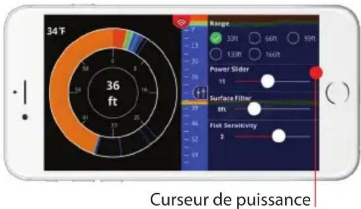 LOWRANCE FishHunter Pro - Curseur de puissance - 1