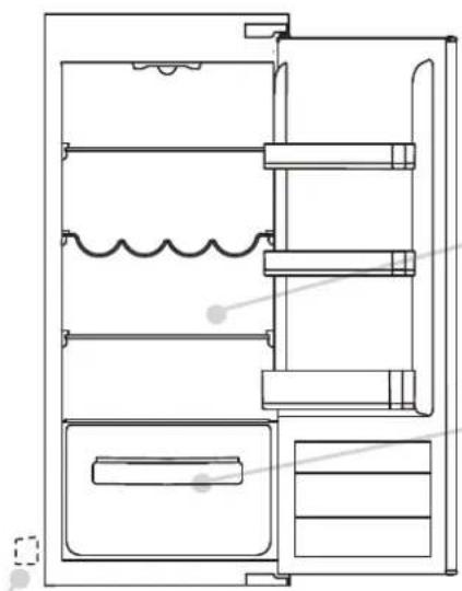 ROSIERES RBLP 224 NF - Sbrinamento del comparto frigorifero - 1