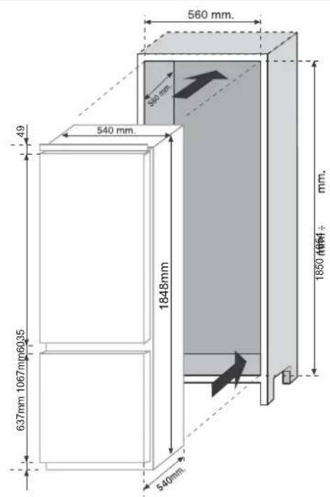 ROSIERES RBOP 36833 - PRODUCTAFMETINGEN EN INBOUWKAST - 2