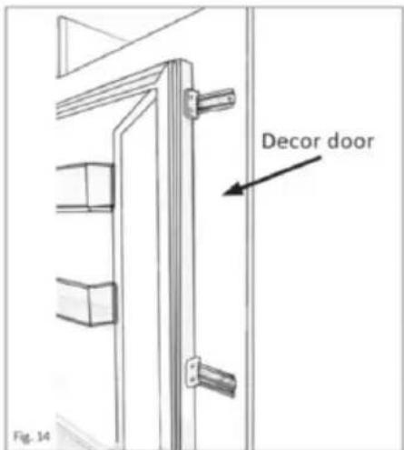 ROSIERES BRBF 192 F - Mounting the fascia doors - 4