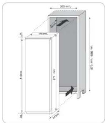 ROSIERES RBLP 170 NSN - PRODUCT DIMENSIONS AND BUILT-IN COMPARTMENT - 1