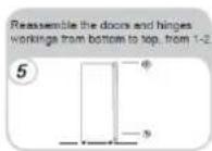 ROSIERES RBLP 170 NSN - REVERSING THE OPENING OF THE DOOR PRODUCT - 5