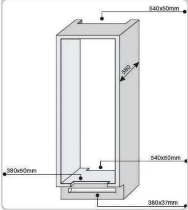 ROSIERES RSOP122N - DIMENSIONES DEL PRODUCTO Y HUECO DE ENCASTRE - 10