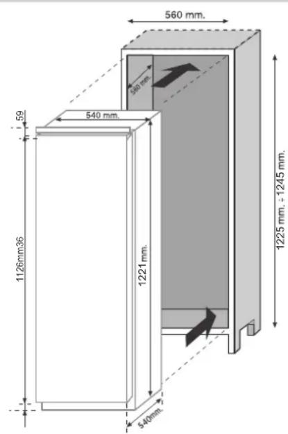 ROSIERES RSOP122N - ABMESSUNGEN - 1