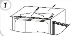 ROSIERES RSOP122N - INVERSER LE SENS D'OUVERTURE DES PORTES - 1