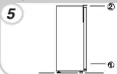 ROSIERES RSOP122N - INVERSER LE SENS D'OUVERTURE DES PORTES - 5