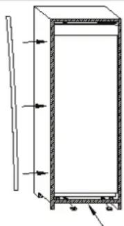 ROSIERES RSOP122N - INVERSER LE SENS D'OUVERTURE DES PORTES - 9