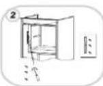 ROSIERES RBOP 170 NEN - REVERSING THE OPENING OF THE FREEZER COMPARTMENT - 2