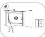 ROSIERES RBOP 170 NEN - REVERSING THE OPENING OF THE FREEZER COMPARTMENT - 4