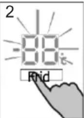 ROSIERES RN4D 8194 GN - 2) Manual adjusting mode: - 3