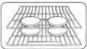 HISENSE HER30F5CSS - Utilisation des grilles du four - 3