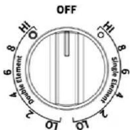 OFF HI 8 9 O 10 H 8 5 4 2 10 Bottom Element 1 2