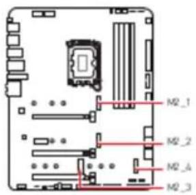 MSI MPG Z690 EDGE WIFI - M2_1~4: Slots M.2 (Touche M) - 1