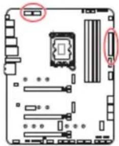 MSI MPG Z690 EDGE WIFI - JFP1, JFP2: Connecteurs de panneau avant - 3