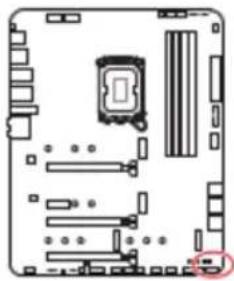 MSI MPG Z690 EDGE WIFI - JFP1, JFP2: Connecteurs de panneau avant - 1