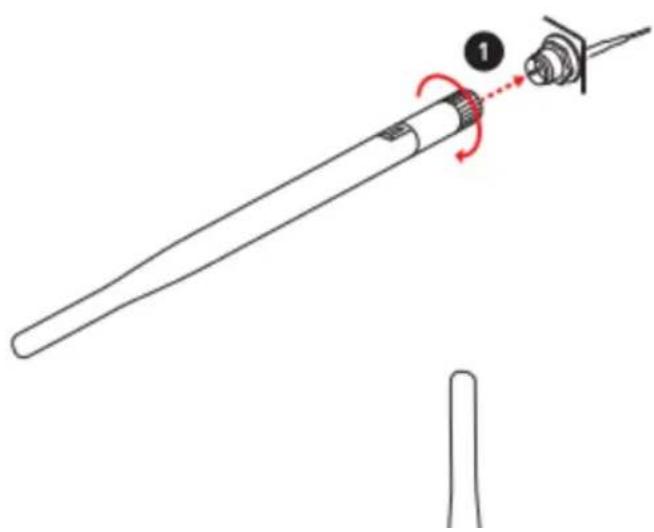 MSI MPG Z690 EDGE WIFI - Installation des antennes - 1