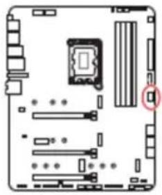 MSI MPG Z690 EDGE WIFI - JUSB4: Connecteur USB 3.2 Gen 2 Type-C - 1