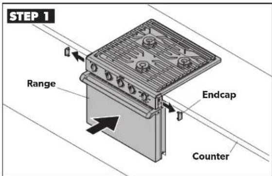 DOMETIC R31 - Installing The Range Or Slide-In - 1