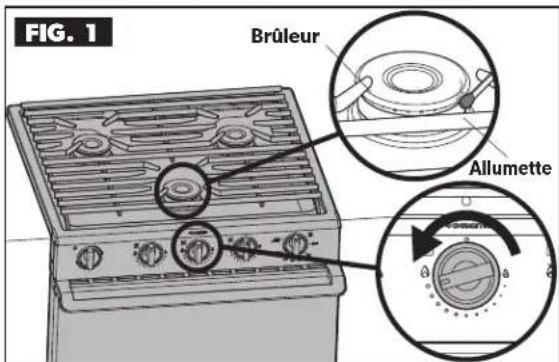 DOMETIC R31 - Allumage des brûleurs - 1