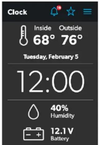 DOMETIC Interact Solution - Clock Screen - 1