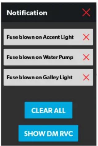 DOMETIC Interact Solution - Notifications Screen - 1